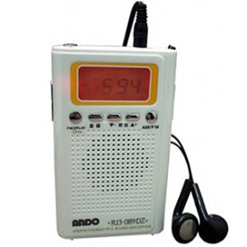 R13-089DZ アンドー ワイドFM/AM　PLLシンセサイザーラジオ ANDO ピタッと選局ラジオ