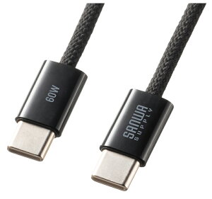 TTvC Type-CVRbVP[u@USB C to C PD60WΉ@i1mEubNj KU-CCP60SM10BK