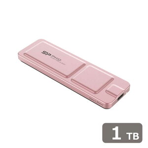 Silicon PowerbVRp[ USB 3.2 Gen 2Ή Portable SSD PX10 Pink(1TB)isNj |[^uSSD SP010TBPSDPX10CP