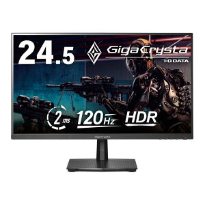 ACEI[Ef[^@bI-O DATA Q[~OtfBXvC(24.5^/HFS/FullHD 1920×1080/120Hz/1.8ms/HDR10/HDMI/DP/VESA/3Nۏ؁EP_ۏ)(ubN) ACI[f[^ GigaCrysta LCD-GD251SH/S3