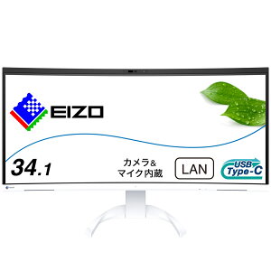 EIZObGC][ tfBXvC(34.1^/Ȗʌ^/IPS/UWQHD 3440×1440/60Hz/5ms/HDMI/DP/USB Type-C/VESA/PBPΉ/5Nۏ)(zCg) FlexScan EV3450XC-WT