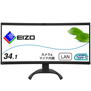 EIZObGC][ tfBXvC(34.1^/Ȗʌ^/IPS/UWQHD 3440×1440/60Hz/5ms/HDMI/DP/USB Type-C/VESA/PBPΉ/5Nۏ)(ubN) FlexScan EV3450XC-BK
