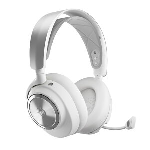 SteelSeries�i�X�e�B�[���V���[�Y�j 2.4GHz/Bluetooth�ڑ� ���C�����X�Q�[�~���O�w�b�h�Z�b�g Arctis Nova Pro WL White�i�z���C�g�j 61524J