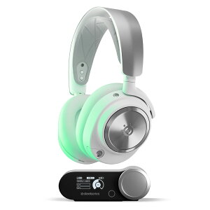 SteelSeries�i�X�e�B�[���V���[�Y�j 2.4GHz/Bluetooth�ڑ� ���C�����X�Q�[�~���O�w�b�h�Z�b�g Arctis Nova Pro WL X(Xbox�p�j White�i�z���C�g�j 61525J