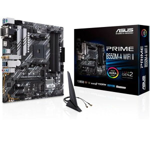 ASUSbGCX[X PRIME B550M-A WIFI II AMD Ryzen 5000V[Y AM4 Ή B550  mATX }U[{[hyKiz PRIME/B550M-A/WIFI/2