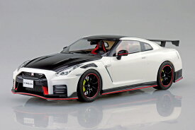 アオシマ 【再生産】1/24 楽プラ スナップカー No.2-BW R35 NISSAN GT-R NISMO Special edition 2022 ブリリアントホワイトパール【65921】 プラモデル