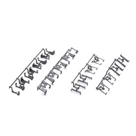 ［鉄道模型］トミックス 【再生産】(Nゲージ) PZ6296 床下部品(TNカプラー空気配管付用・黒)