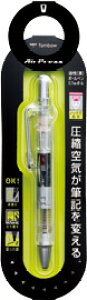 トンボ鉛筆 油性ボールペン エアプレス(透明/黒インク) TOMBOW BC-AP20