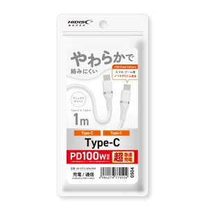 HIDISC PD100WΉ Type-C to CP[u 1mizCgj HD-STCC100W1WH