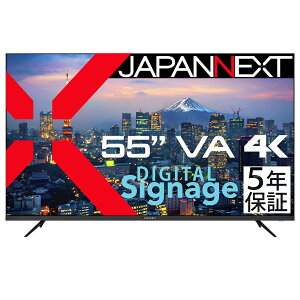 JAPANNEXTbWplNXg TCl[WtfBXvC(55^/VA/4K UHD 3840×2160/60Hz/8ms/HDR10/HDMI2.0/R|WbgER|[lg/VESA/5Nۏ)(ubN) JN-V55UHD-U-H5
