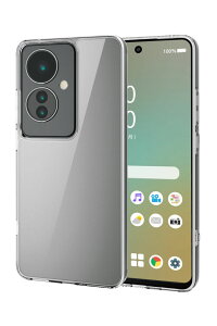 �G���R�� OPPO Reno11A �p �P�[�X �n�C�u���b�h �J�o�[ �Ռ��z�� �J���������Y�ی�݌v �X�g���b�v�z�[���t �ɂݐ݌v�i�N���A�j PM-O241HVCKCR