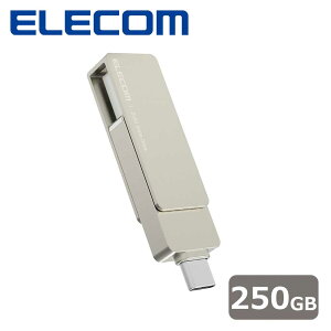 GRbELECOM SSD Ot 250GB USB3.2(Gen2) Ǎő500MB/b USB^ |[^uSSD ]  USB Type C / USB-A Ή y iPhone 15 iPad MacBook Windows PC PS5 PS4 Ή z Xgbvz[tiV