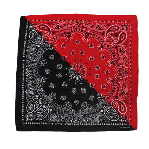 BACKYARD FAMILY(バックヤードファミリー) Bandanna COLLECTION(BLACK/RED) BF022348-1A-2N