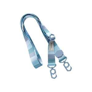 Hamee ショルダーストラップ iFace HANG AND マルチボーダー(ブルー) 41-955550