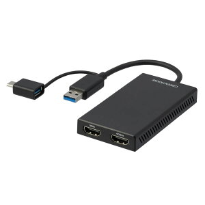 O[nEX USB Type-A/C to HDMI }`j^[pϊA_v^(ubN) GH-TCHDD-BK