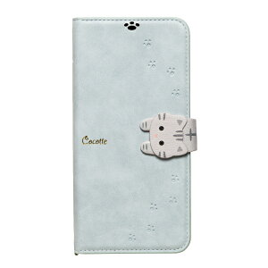 NATURALdesign AQUOS wish4 (SH-52E/A402SH)�p �J�[�h����E�X�^���h�@�\�t�蒠�^�P�[�X NEW COCOTTE�i�u���[�O���[�j AQW4-COT09