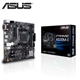 ASUS｜エイスース 【国内正規品】ASUS PRIME A520M-E マイクロATXマザーボード AMD A520 (Ryzen AM4) MicroATX、M.2サポート、1Gbイーサネット、SATA 6Gbps、USB 3.2 Gen.2 Type-A PRIME A520M-E