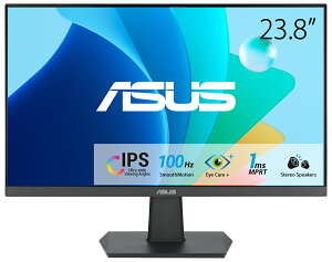 ASUSbGCX[X tfBXvC(23.8^/IPS/FullHD 1920×1080/100Hz/1ms/HDMI1.4/VESA/3Nۏ)(ubN) Eye Care VA24EHFA