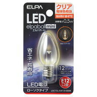 ELPA LEDローソク球（クリア電球色相当） LDC1CL-G-E12-G306 elpaball mini（エルパポール　ミニ） [LDC1…