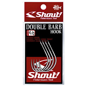 �V���E�g �_�u���o�[�uS 4/0�T�C�Y�i4�{�j 33-DB4/0 Shout DOUBLE BARB HOOK