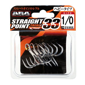 �V���E�g �X�g���[�g�|�C���g�g���u��33 1/0�T�C�Y�i6�{�j 233SS1/0 Shout STRAIGHT POINT TREBLE