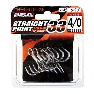 �V���E�g �X�g���[�g�|�C���g�g���u��33 4/0�T�C�Y�i5�{�j 233SS4/0 Shout STRAIGHT POINT TREBLE