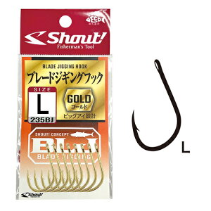 �V���E�g �u���[�h�W�M���O�t�b�N �S�[���h L�i7�{�j 235BJL Shout BLADE JIGGING HOOK