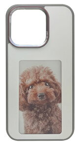 URR iPhone 15 Pro�p �o�b�e���[�s�v �T�C�l�[�W�@�\���� 3.7�C���`�J���[E-Ink�X�N���[������ �ϏՌ��}�b�g�P�[�X�i�z���C�g�j URR-SC15PRO_WH