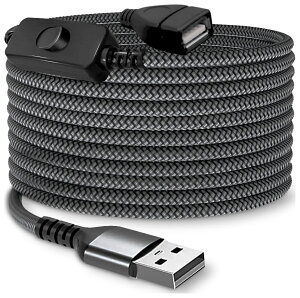 JTT USB�d�������P�[�u�� ON/OFF�X�C�b�`�t(10m) USBEXC-100