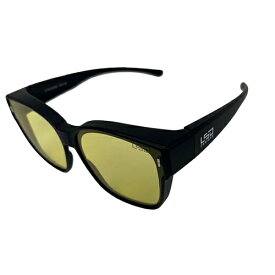 LSD オーバーグラス タイプ7 マットブラック(サニーナイトイエロー) 4444 L.S.D. DESIGNS 偏光グラス オーバーグラス Type7