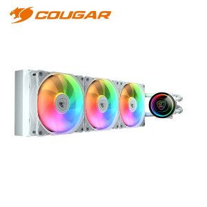 COUGAR�b�N�[�K�[ �����̌^CPU�N�[���[ ARGB 120mm�t�@������ 360mm�i�z���C�g�j POSEIDON ELITE ARGB 360 CGR-PSDELRGB-W-360