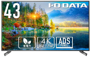 ACEI[Ef[^@bI-O DATA tfBXvC(43^/ADS/4K UHD 3840×2160/60Hz/6ms/HDMI/VESA/3Nۏ)(ubN) ACI[f[^ LCD-U431D
