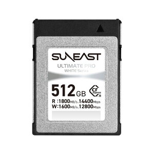 SUNEASTbTC[Xg CFexpress TypeB [J[h 512GB SE-CFXB512GW1800 ULTIMATE PRO WHITE Series CFexpress Type B Card