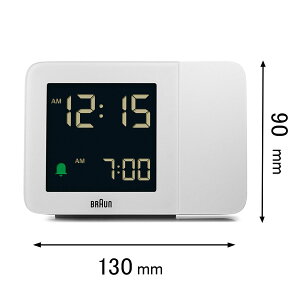 uE ڊo܂v BRAUN Digital Projection Alarm Clock BC15W(uE) [BC15WuE]yԕiAz