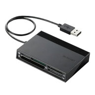 エレコム USBハブ付きメモリリーダライタ（ブラック） MR-C24BK