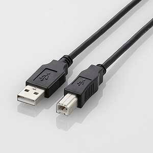 �G���R�� USB2.0�P�[�u���@A-B�@1.5m 0.5A�i�u���b�N�j U2C-BN15BK
