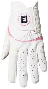 フットジョイ レディース ゴルフグローブ 左手用(ホワイト×ピンク・サイズ:19cm) FGWFW23WP-19 footjoy WOMEN'S ウェザーソフ