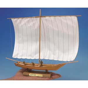 ミニ和船シリーズ 卸売 再再販 霞ヶ浦 帆引き船 木製組立キット ウッディジョー
