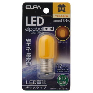 ELPA LED�d�� �i�c���`�i���F�j LDT1Y-G-E17-G113 elpaballmini [LDT1YGE17G113]
