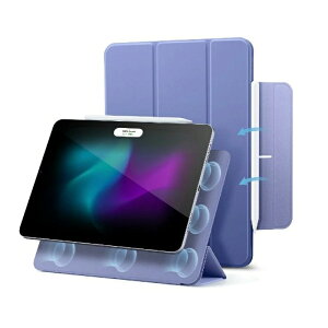 ESR iPad Pro 13C` M4i2024jp O܂X^hP[X Rebound Magnetic Lavenderix_[j ESR512