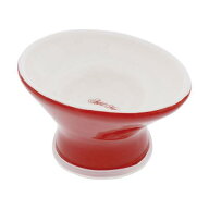 ヒゲがあたりづらく食べやすい　猫用脚付き食器　タスカニーレッド【在庫限り】 ペティオ A27455ネコアシ…