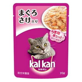 カルカン ゼリー仕立て まぐろとさけ（パウチ）70g マースジャパンリミテッド KWP4カルカンP1サイサケ70G