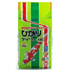 鯉のエサ ひかりデイリー 大粒 浮上性 4kg (完全栄養の高品質錦鯉用飼料) キョーリン ヒカリデイリ-オオツブ4KG