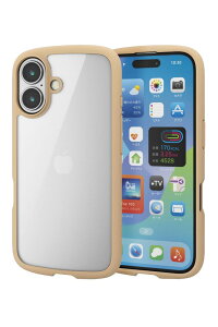 �G���R�� iPhone 16�p �n�C�u���b�h�P�[�X �Ռ��z�� �y�� ���^ �J��������ی� �X�g���b�v�z�[���t �d�x5H �X�g���b�v�z�[���V�[�g�t TOUGH SLIM LITE�i�J�t�F�I���j PM-A24ATSLFCBE