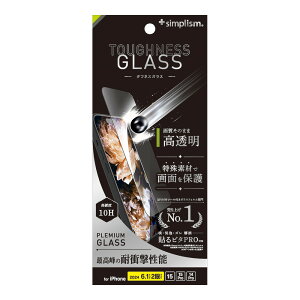 gjeB iPhone 16 / 15 / 15 Pro / 14 Prop [Toughness Glass] P[XƂ̑Q ϏՌ  ʕی십KX Simplism(VvY) TR-IP24M2-GLS-SKDCC