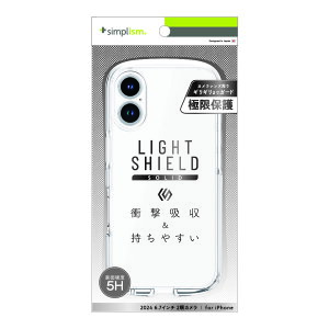 gjeB iPhone 16 Plusp [LIGHT SHIELD Solid] ݌v Ռz nCubhNAP[XiNAj Simplism(VvY) TR-IP24L2-LDSL-CLCL