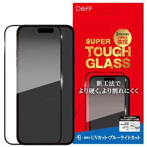 fB[t iPhone 16 Plusp tیKXtB SUPER TOUGH GLASS UVJbg+u[CgJbg Deff DG-IP24LU3SF