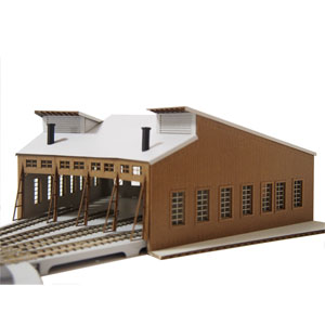 ［鉄道模型］アドバンス (N) 1008 木造扇形機関庫(ペーパーキット) | Joshin web 家電とPCの大型専門店