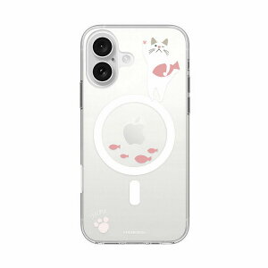 abbi iPhone 16�p �^�[�`���� MagSafe�Ή��N���A�P�[�X�i�������ȃs���N�j ABF27274I16