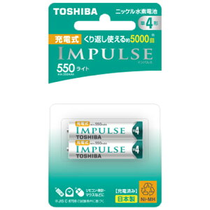 ���� �j�b�P�����f�d�r �P4�`�i2�{���j TNH-4LE-2P TOSHIBA IMPULSE ���C�g�^�C�v [TNH4LE2P]